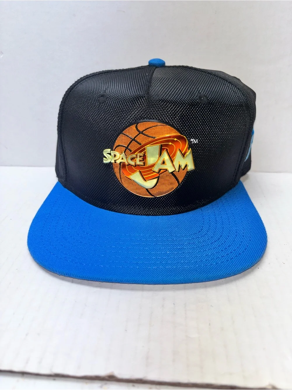 Space Jam Black Blue Snapback Hat